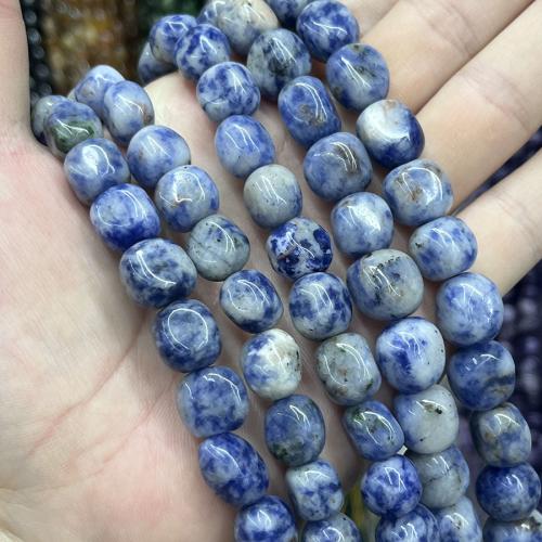 Perles de pierre gemme unique, Pierre bleue de Speckle, DIY, couleurs mélangées cm, Vendu par brin