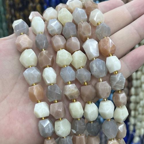 Perles Pierre de lune, Moonstone, DIY, couleurs mélangées cm, Vendu par brin