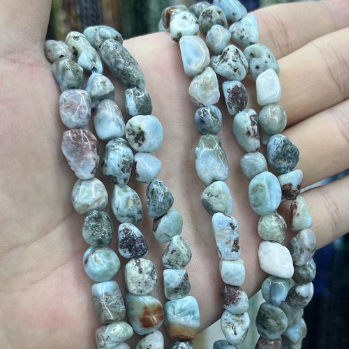 Perles de pierre gemme unique, Larimar, DIY, couleurs mélangées cm, Vendu par brin