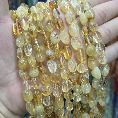 Cristal en jaune naturelles, perles de citrine, DIY, couleurs mélangées cm, Vendu par brin