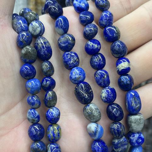 Perles de pierre lasurite naturelles, Lapis lazuli, DIY, couleurs mélangées cm, Vendu par brin
