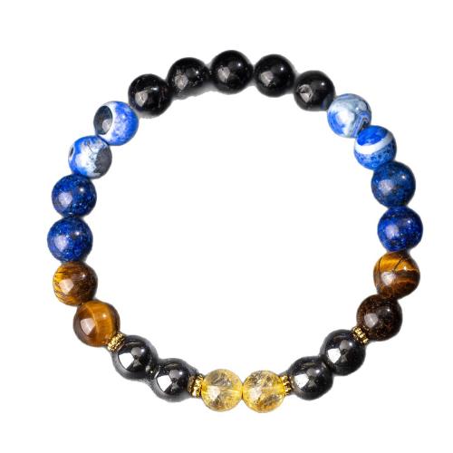 Bracelets en pierres précieuses, pierre gemme, avec fil élastique, fait à la main, bijoux de mode & unisexe, Vendu par PC