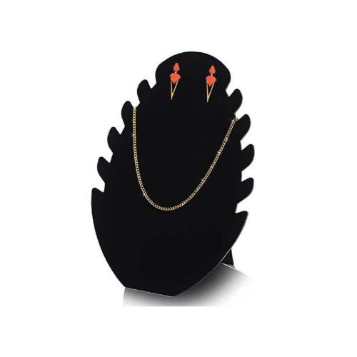 Présentoir pour collier en velours, avec papier, bijoux de mode, plus de couleurs à choisir, Vendu par PC