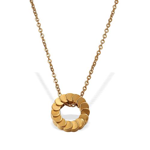 ステンレス鋼のジュエリーネックレス, 304ステンレススチール, 18Kゴールドメッキ, ファッションジュエリー & 女性用 & くり抜き, 売り手 パソコン