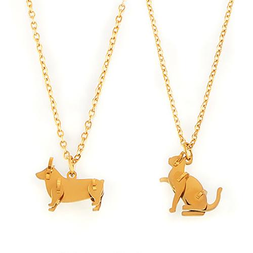 ステンレス鋼のジュエリーネックレス, 304ステンレススチール, 18Kゴールドメッキ, ファッションジュエリー & 異なるスタイルを選択 & 女性用, 売り手 パソコン