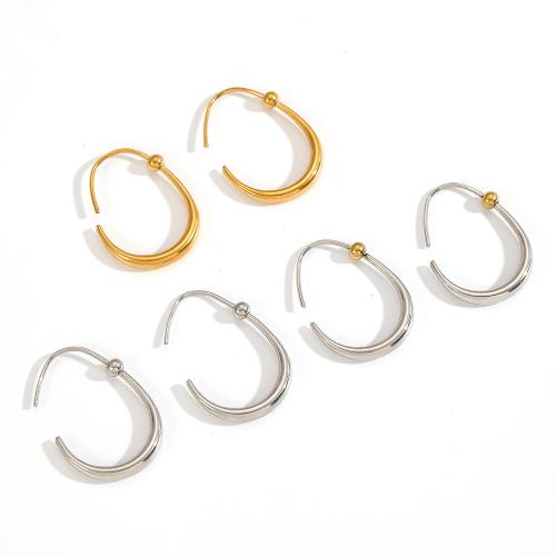 Boucle d'oreille goutte inox, Acier inoxydable 304, Placage, bijoux de mode, plus de couleurs à choisir, Vendu par paire