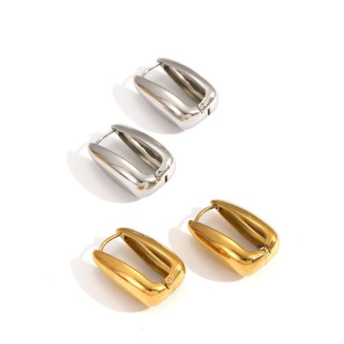 Boucle d'oreille en acier inoxydable Dangle, Acier inoxydable 304, Placage, bijoux de mode, plus de couleurs à choisir, Vendu par paire