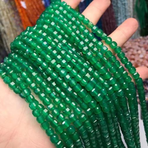 Natural Brazil Agate Beads, DIY, green Approx 35-40 cm 