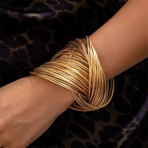 Fashion Zinc Alloy Bangle, gold color plated, fashion jewelry, golden 