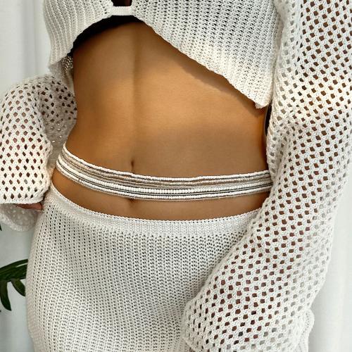 Ceinture décorative alliage de zinc, Seedbead, Placage de couleur d'or, bijoux de mode, plus de couleurs à choisir, Vendu par PC