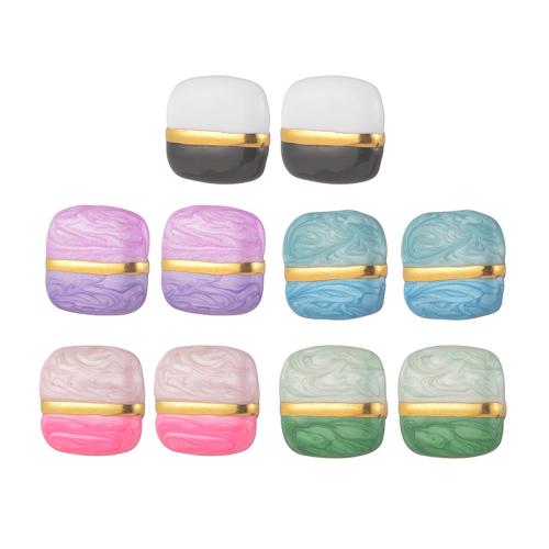 Серьги из нержавеющей стали, Нержавеющая сталь 304, плакирован золотом, ювелирные изделия моды & Женский & эмаль, Много цветов для выбора, продается Пара