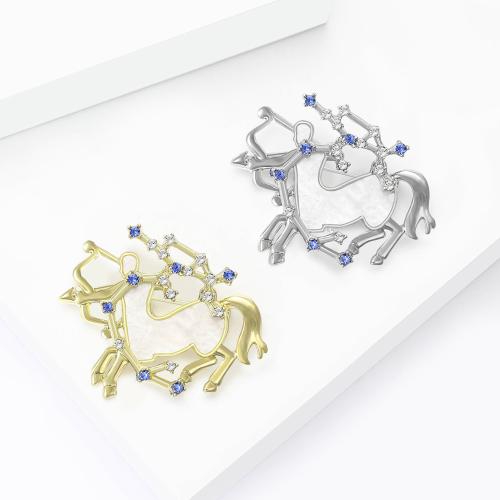 Strass Zink Legierung Brosche, Zinklegierung, plattiert, Modeschmuck & mit Strass, keine, verkauft von PC