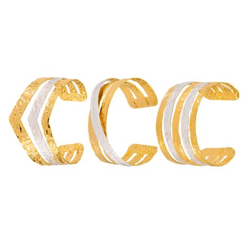 Bracelet en acier inoxydable, Acier inoxydable 304, Plaqué or 18K, styles différents pour le choix & pour femme & émail, Vendu par PC