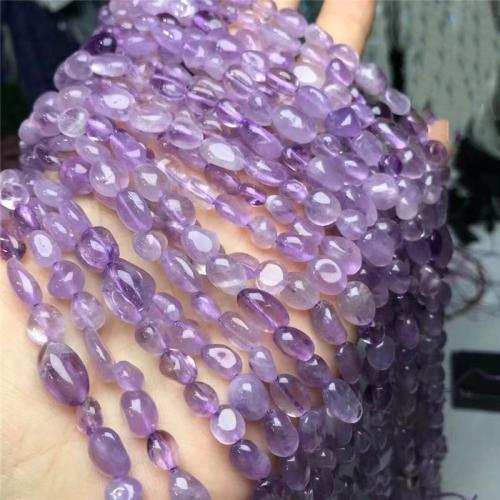 ラベンダー石英 ビーズ, ナゲット, 洗練されました。, ナチュラル & DIY, 8mm, 長さ:約 35-40 センチ, 売り手 ストランド