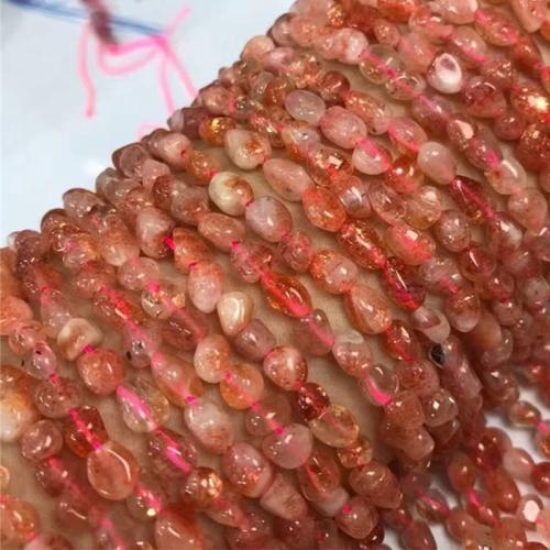 Fraise dorée goutte, pepite, naturel & DIY Environ 35-40 cm, Vendu par brin