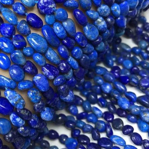 Perles de pierre lasurite naturelles, Lapis lazuli, pepite, DIY Environ 35-40 cm, Vendu par brin
