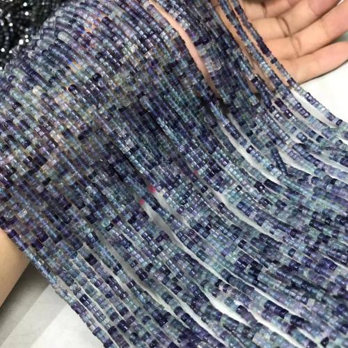 Perles de fluorite, Fluorine, poli, DIY, hyacinthine Environ 35-40 cm, Vendu par brin