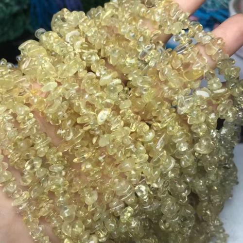 Natural Lemon Quartz Beads, irregular, DIY, 7mm Approx 35-40 cm 