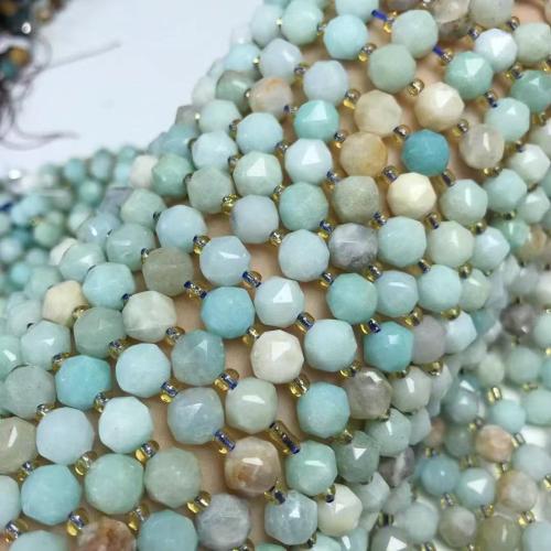 Perles amazonite, naturel & DIY & facettes, multicolore, 8mm Environ 35-40 cm, Vendu par brin