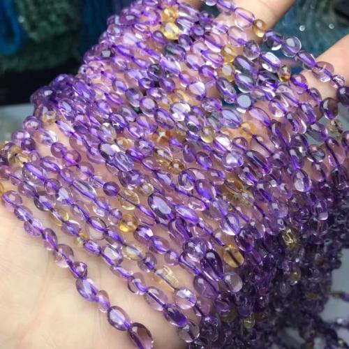 Natural Ametrine Beads, Nuggets, DIY, 8mm Approx 35-40 cm 