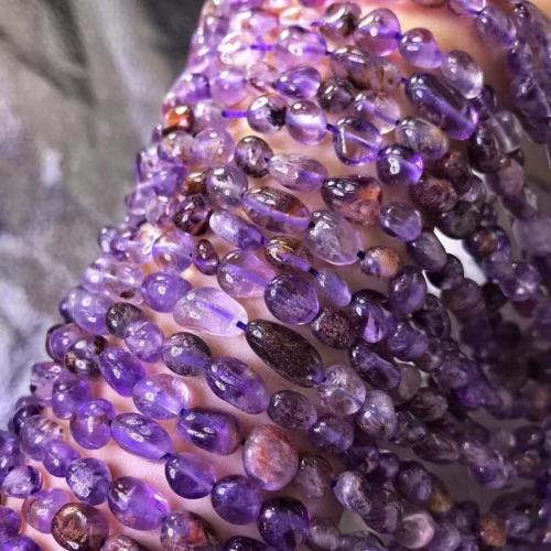 Natural Amethyst Beads, Purple Phantom Quartz, Nuggets, DIY Approx 35-40 cm 