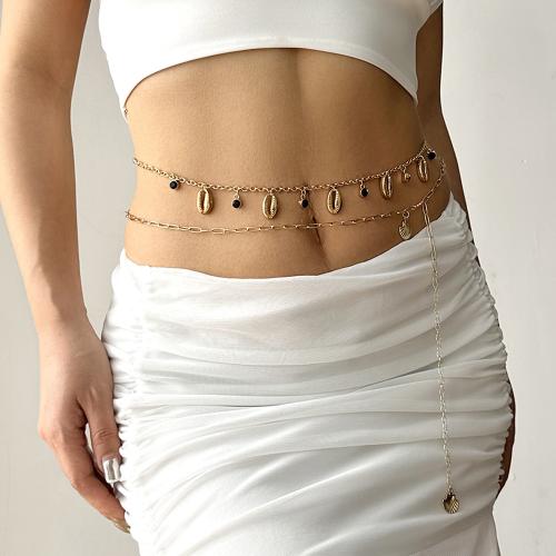 Ceinture décorative alliage de zinc, avec perle de plastique, Placage de couleur d'or, bijoux de mode & avec strass, plus de couleurs à choisir, Vendu par PC