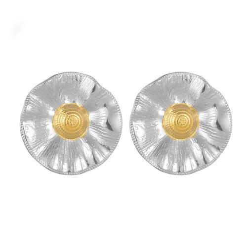 Серьги из нержавеющей стали, Нержавеющая сталь 304, Круглая, Другое покрытие, ювелирные изделия моды & Женский, Много цветов для выбора, продается Пара