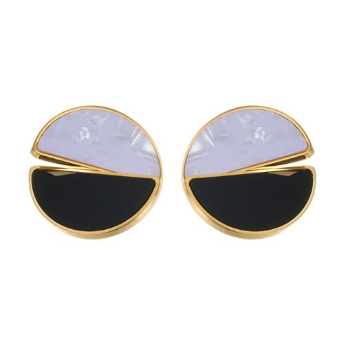 Серьги из нержавеющей стали, Нержавеющая сталь 304, с Акрил, Другое покрытие, ювелирные изделия моды & Женский, Много цветов для выбора, продается Пара