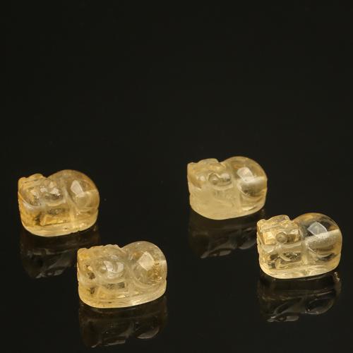 Cristal en jaune naturelles, perles de citrine, bête sauvage Fabuleuse, DIY Vendu par PC