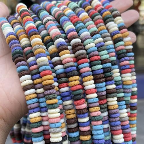 Multicolor Lava Beads, DIY, multi-colored, 8mm, Approx [