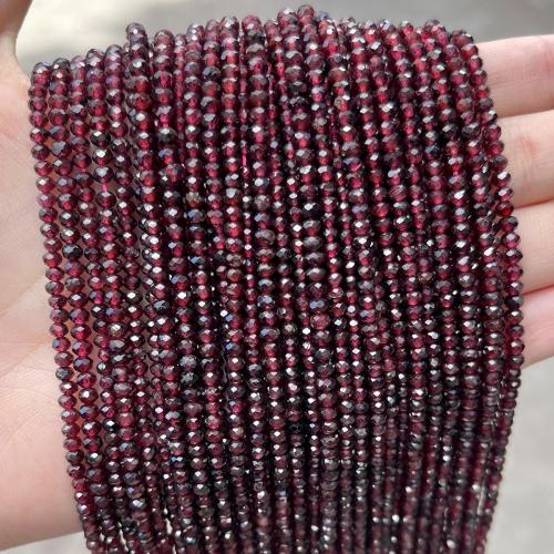 Natural Garnet Beads, Abacus, polished, DIY & faceted Approx 
