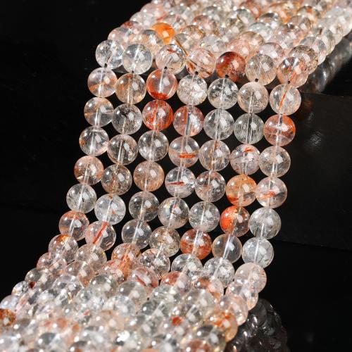 Runde Kristallperlen, Super Sieben Kristall, poliert, natürliche & DIY & verschiedene Größen vorhanden, keine, verkauft von Strang[