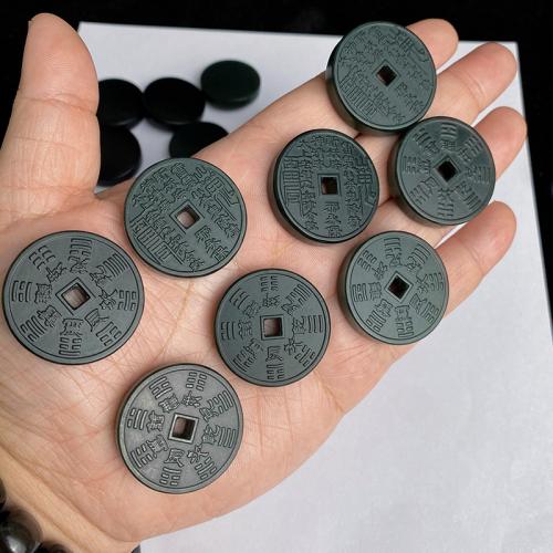 Pendentifs de Jade, Hetian Jade, gravé, naturel & DIY & styles différents pour le choix, 30mm, Vendu par PC