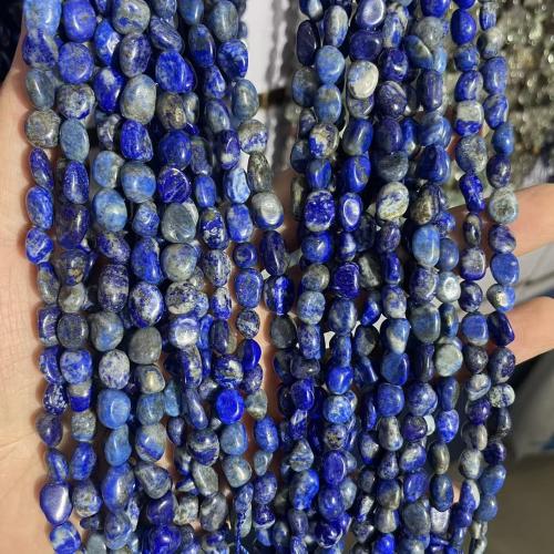 Perles de pierre lasurite naturelles, Lapis lazuli, DIY, couleurs mélangées cm, Vendu par brin