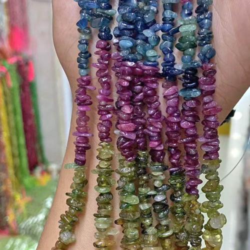 Natural Tourmaline Beads, DIY, mixed colors cm 