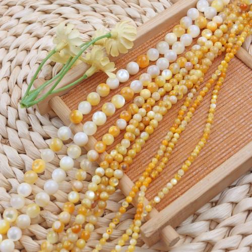 Природные стеклянные бусы, Ракушка, DIY, разноцветный, длина:38 см, продается Strand