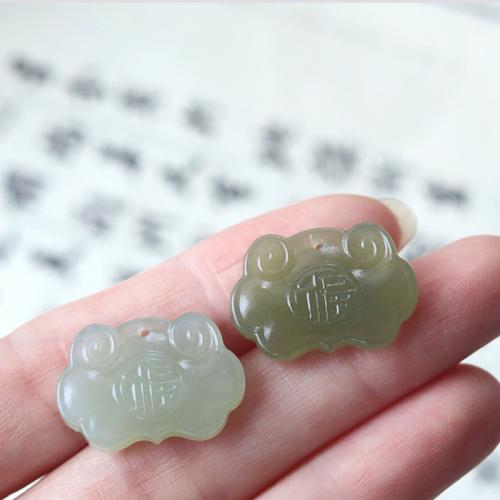 Pendentifs de Jade, Hetian Jade, cadnas, gravé, DIY, plus de couleurs à choisir Vendu par PC