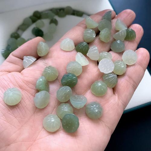 Hetian Jade goutte, de lotus la graine, poli, DIY, plus de couleurs à choisir Vendu par PC