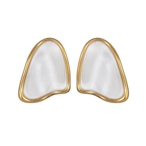 Серьги из нержавеющей стали, Нержавеющая сталь 304, Другое покрытие, ювелирные изделия моды & Женский & эмаль, Много цветов для выбора, продается Пара