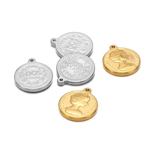 Stainless Steel Pendants, 304 Stainless Steel, gold color plated, DIY 