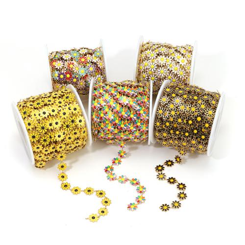 Stainless Steel Chain Jewelry, 304 Stainless Steel, gold color plated, DIY & enamel 