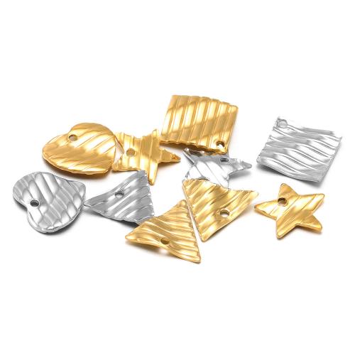 Stainless Steel Pendants, 304 Stainless Steel, gold color plated, DIY 