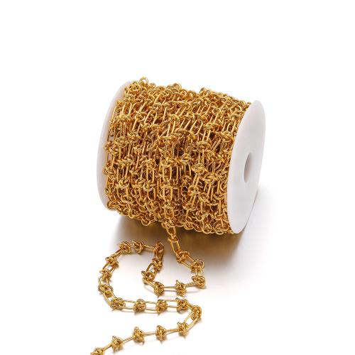 Stainless Steel Chain Jewelry, 304 Stainless Steel, gold color plated, DIY 