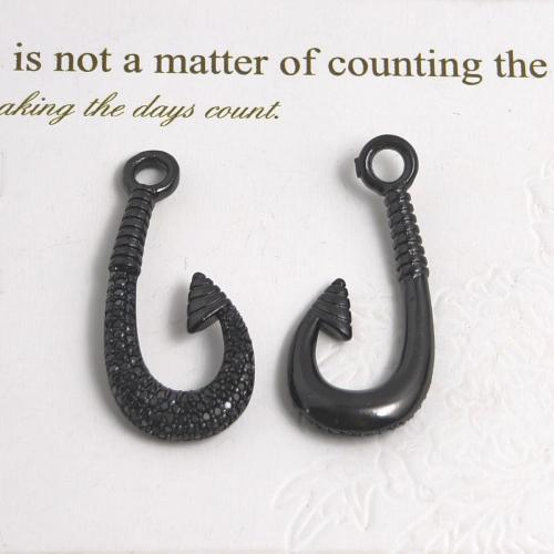 Cubic Zirconia Micro Pave Brass Pendant, plated, DIY & micro pave cubic zirconia 