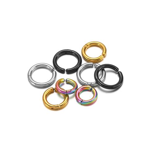 boucle d'oreille de clip en inox, Acier inoxydable 304, Placage de couleur d'or, DIY, plus de couleurs à choisir Vendu par sac