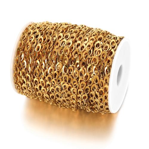 Stainless Steel Chain Jewelry, 304 Stainless Steel, gold color plated, DIY 