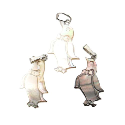 Seemuschel Anhänger, mit Wachsschnur & Eisen, schlucken, DIY, keine, 14x25mm, verkauft von PC