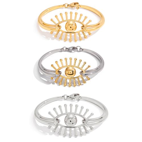 Bracelet en acier inoxydable, Acier inoxydable 304, Placage, bijoux de mode & styles différents pour le choix & pour femme, Vendu par PC