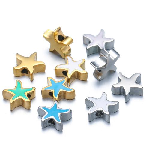 Emaille Edelstahl Anhänger, 304 Edelstahl, goldfarben plattiert, DIY, keine, 5PCs/Tasche, verkauft von Tasche