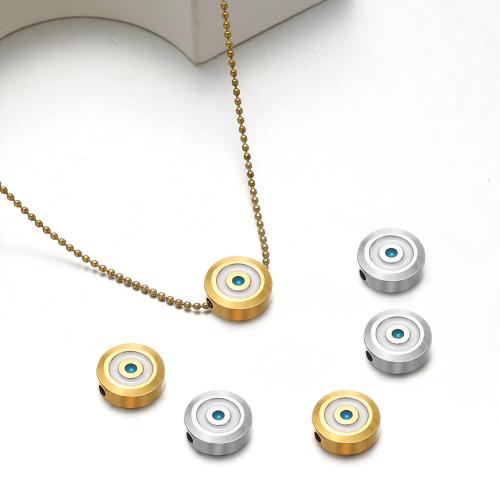 Stainless Steel Beads, 304 Stainless Steel, gold color plated, DIY & enamel 